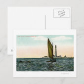 Uitzicht van York van het eiland Briefkaart (Voorkant / Achterkant)