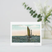 Uitzicht van York van het eiland Briefkaart (Staand voorkant)
