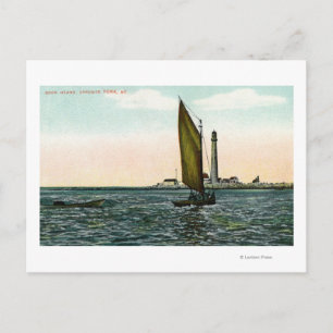 Uitzicht van York van het eiland Briefkaart