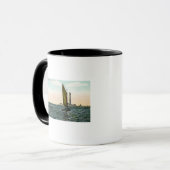 Uitzicht van York van het eiland Mok (Voorkant links)