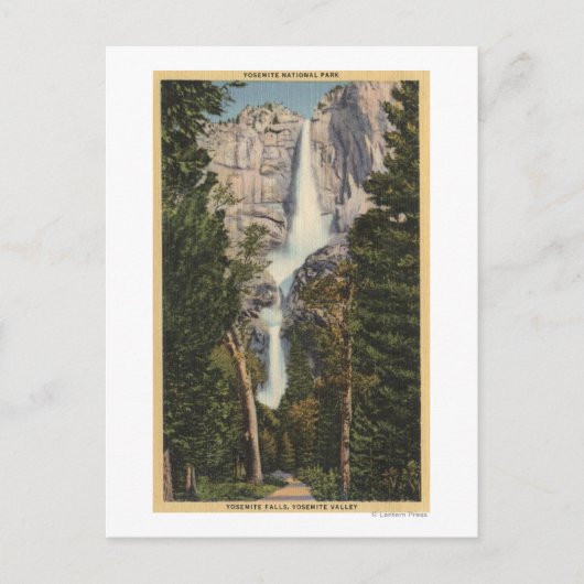 Uitzicht van Yosemite-Herfsten en vallei Briefkaart (Voorkant)