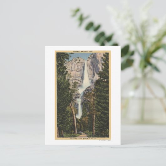 Uitzicht van Yosemite-Herfsten en vallei Briefkaart (Staand voorkant)