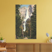 Uitzicht van Yosemite-Herfsten en vallei Canvas Afdruk (Insitu (Woonkamer))