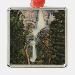 Uitzicht van Yosemite-Herfsten en vallei Metalen Ornament