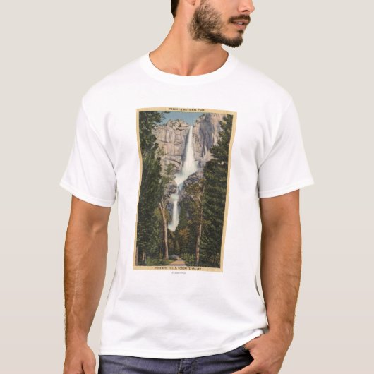 Uitzicht van Yosemite-Herfsten en vallei T-shirt (Voorkant)