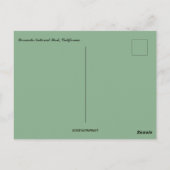 Uitzicht van Yosemite National Park in Californië Briefkaart (Achterkant)