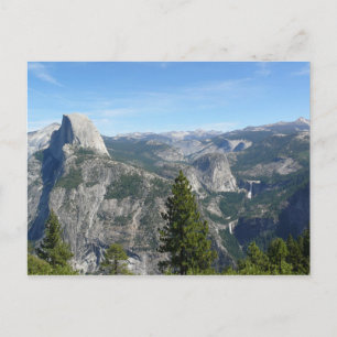 Uitzicht van Yosemite uit Glacier Point, CA Briefkaart