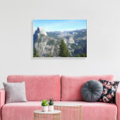 Uitzicht van Yosemite uit Glacier Point, CA Canvas Afdruk (Insitu (Woonkamer))