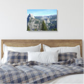 Uitzicht van Yosemite uit Glacier Point, CA Canvas Afdruk (Insitu (Slaapkamer))