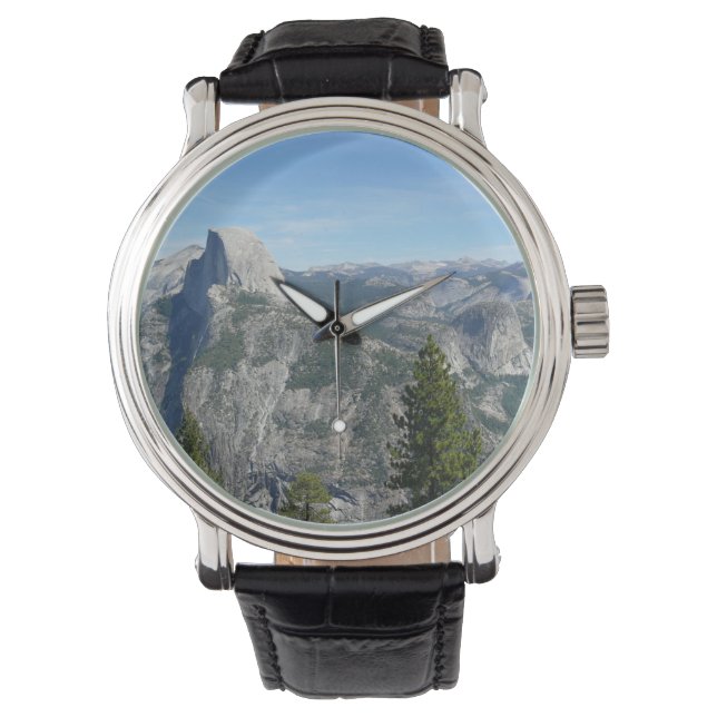 Uitzicht van Yosemite uit Glacier Point, CA Horloge (Voorkant)