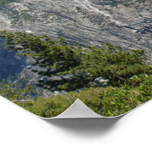 Uitzicht van Yosemite uit Glacier Point, CA Poster (Hoek)