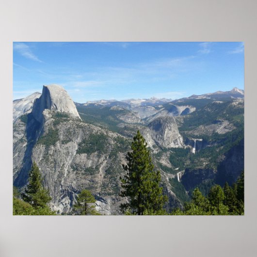 Uitzicht van Yosemite uit Glacier Point, CA Poster (Voorkant)