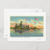 Uitzicht van Zavikon Island Briefkaart (Voorkant / Achterkant)