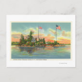 Uitzicht van Zavikon Island Briefkaart (Voorkant)