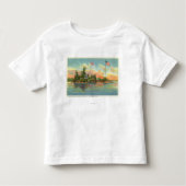 Uitzicht van Zavikon Island Kinder Shirts (Voorkant)