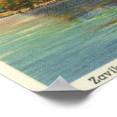 Uitzicht van Zavikon Island Poster (Hoek)