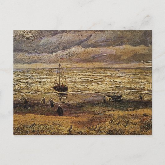 Uitzicht van Zee in Scheveningen door Vincent van  Briefkaart (Voorkant)
