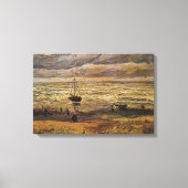 Uitzicht van Zee in Scheveningen door Vincent van  Canvas Afdruk (Voorkant)