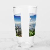 Uitzicht van zee uit bergen glas (Links)