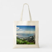 Uitzicht van zee uit bergen tote bag (Achterkant)