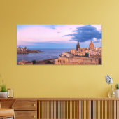 Uitzicht van zonnepanelen boven Valletta Canvas Afdruk (Insitu (Woonkamer))