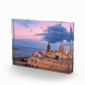 Uitzicht van zonnepanelen boven Valletta Fotoblokken (Rechts)