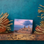 Uitzicht van zonnepanelen boven Valletta Fotoplaat (Zijkant)