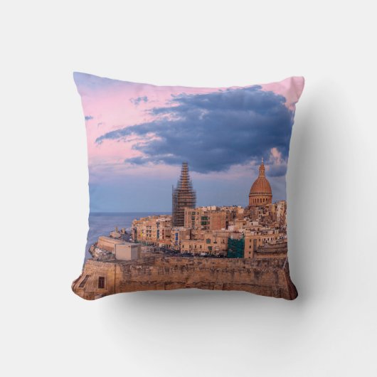 Uitzicht van zonnepanelen boven Valletta Kussen (Voorkant)