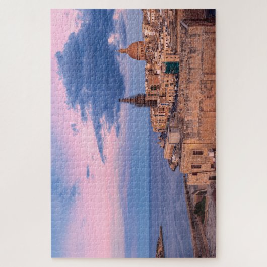 Uitzicht van zonnepanelen boven Valletta Legpuzzel (Verticaal)