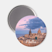 Uitzicht van zonnepanelen boven Valletta Magneet (Voorkant / Achterkant)