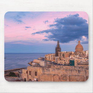 Uitzicht van zonnepanelen boven Valletta Muismat