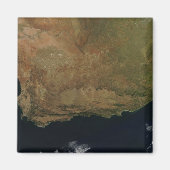 Uitzicht van Zuid-Afrika per satelliet Magneet (Voorkant)