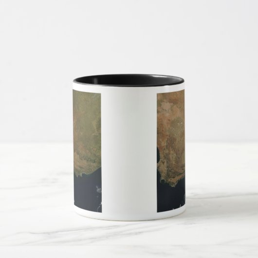 Uitzicht van Zuid-Afrika per satelliet Mok (Midden)