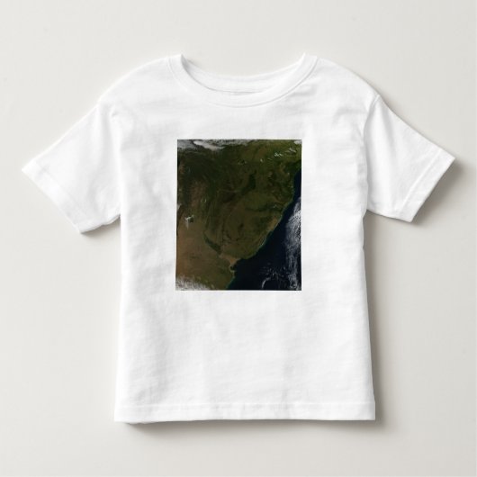 Uitzicht van Zuid-Amerika per satelliet Kinder Shirts (Voorkant)