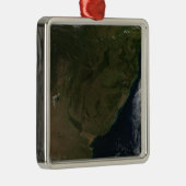 Uitzicht van Zuid-Amerika per satelliet Metalen Ornament (Rechts)