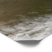 Uitzicht van Zuid-Amerika per satelliet Poster (Hoek)