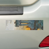 Uitzicht van Zuid-Italië met Romeinse oudheid Bumpersticker (Op auto)