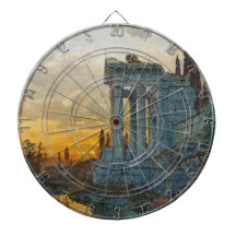 Uitzicht van Zuid-Italië met Romeinse oudheid