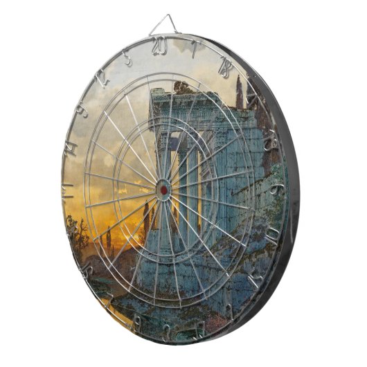 Uitzicht van Zuid-Italië met Romeinse oudheid Dartbord (Voorkant Rechts)