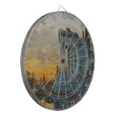 Uitzicht van Zuid-Italië met Romeinse oudheid Dartbord (Voorkant Links)