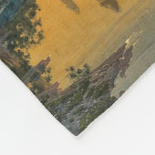 Uitzicht van Zuid-Italië met Romeinse oudheid Fleece Deken (Hoek)