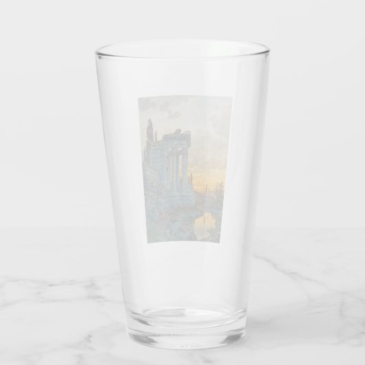 Uitzicht van Zuid-Italië met Romeinse oudheid Glas (Achterkant)