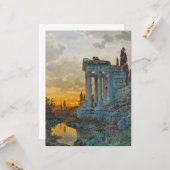 Uitzicht van Zuid-Italië met Romeinse oudheid Kaart (Voorkant / Achterkant in situ)