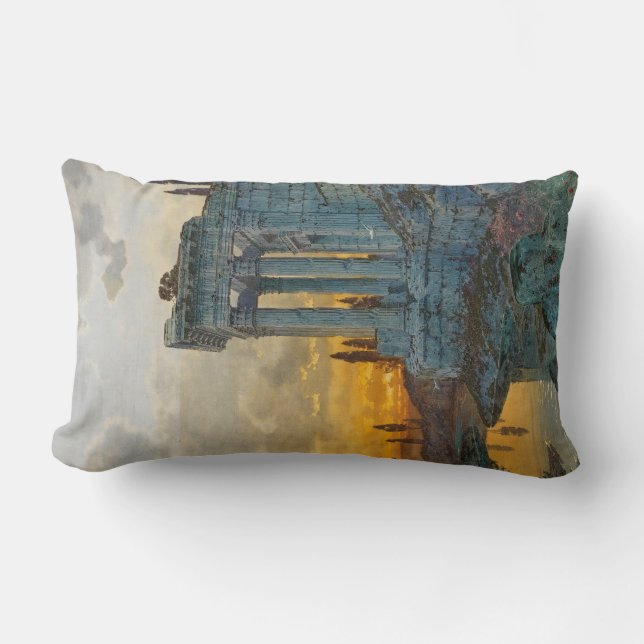 Uitzicht van Zuid-Italië met Romeinse oudheid Kussen (Voorkant)