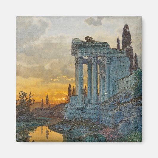 Uitzicht van Zuid-Italië met Romeinse oudheid Magneet (Voorkant)