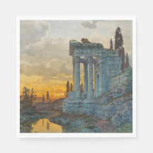 Uitzicht van Zuid-Italië met Romeinse oudheid