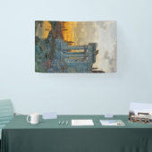 Uitzicht van Zuid-Italië met Romeinse oudheid Spandoek (Beurs)