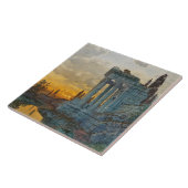 Uitzicht van Zuid-Italië met Romeinse oudheid Tegeltje (Zijkant)