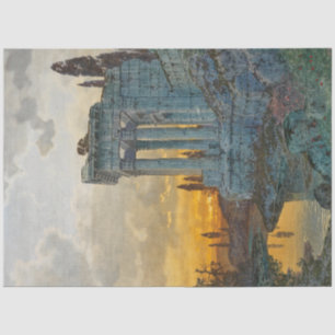 Uitzicht van Zuid-Italië met Romeinse oudheid Tissuepapier