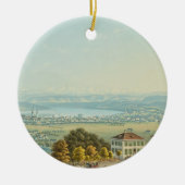 Uitzicht van Zürich, c.1840 (m/c) Keramisch Ornament (Voorkant)